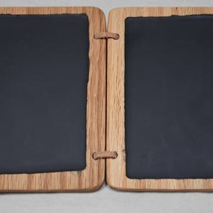 Wax Tablet w/ wooden stylus 3.5x5 inches -- Roman style with black wax