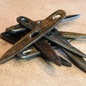 Viking Nalbinding needle; African blackwood; Nal binding