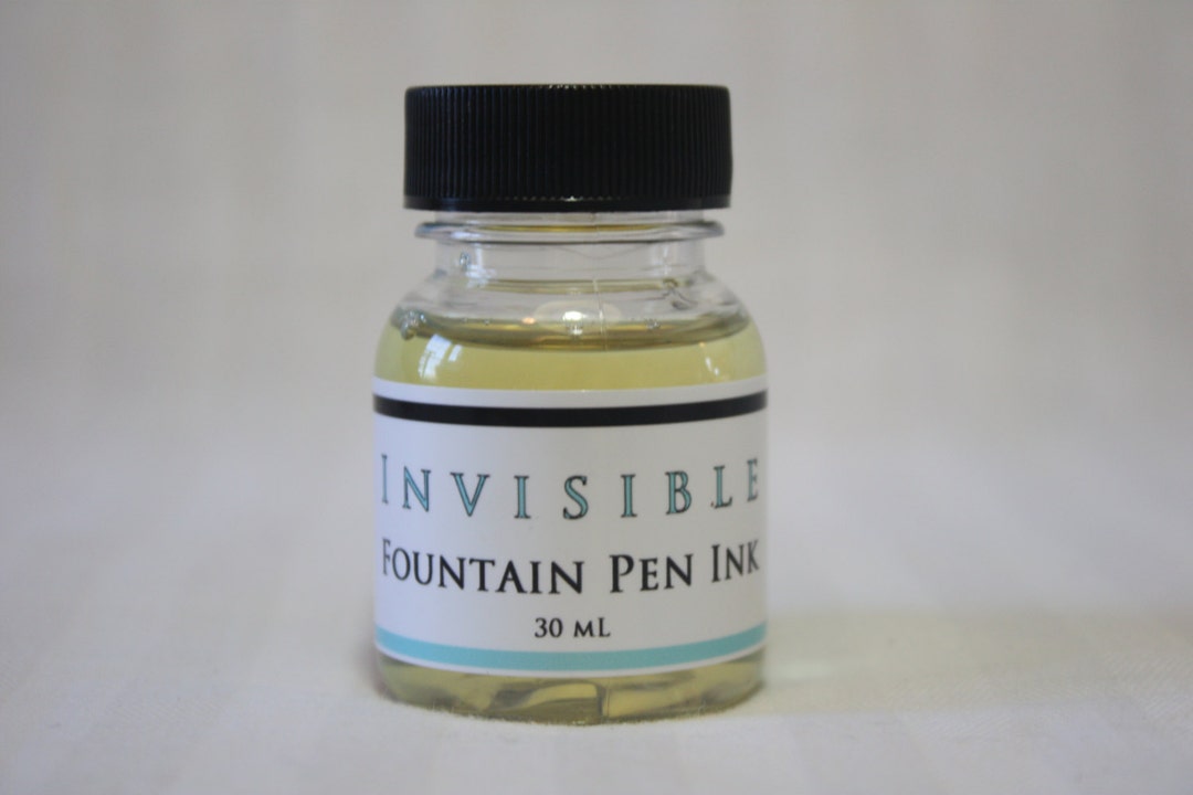 Invisible Fountain Pen Ink, UV Visible, 1 Oz - Etsy