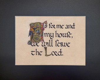 As for Me and My House, Joshua 24:15 Fine Art Print