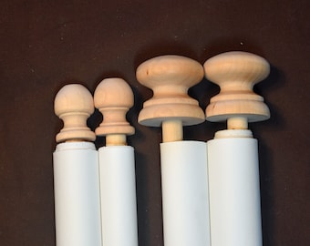 Spindles for scrolls - ONLY the spindles DIY use your own paper/cloth