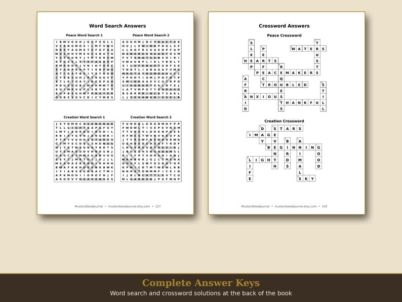 Large Print Bible Word Search & Crossword Puzzles, Christian Gift for