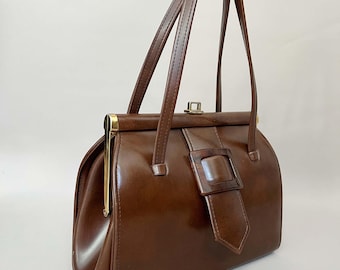 Vintage Marquessa Handbag: 1950s Faux Leather Evening Bag, Made in England