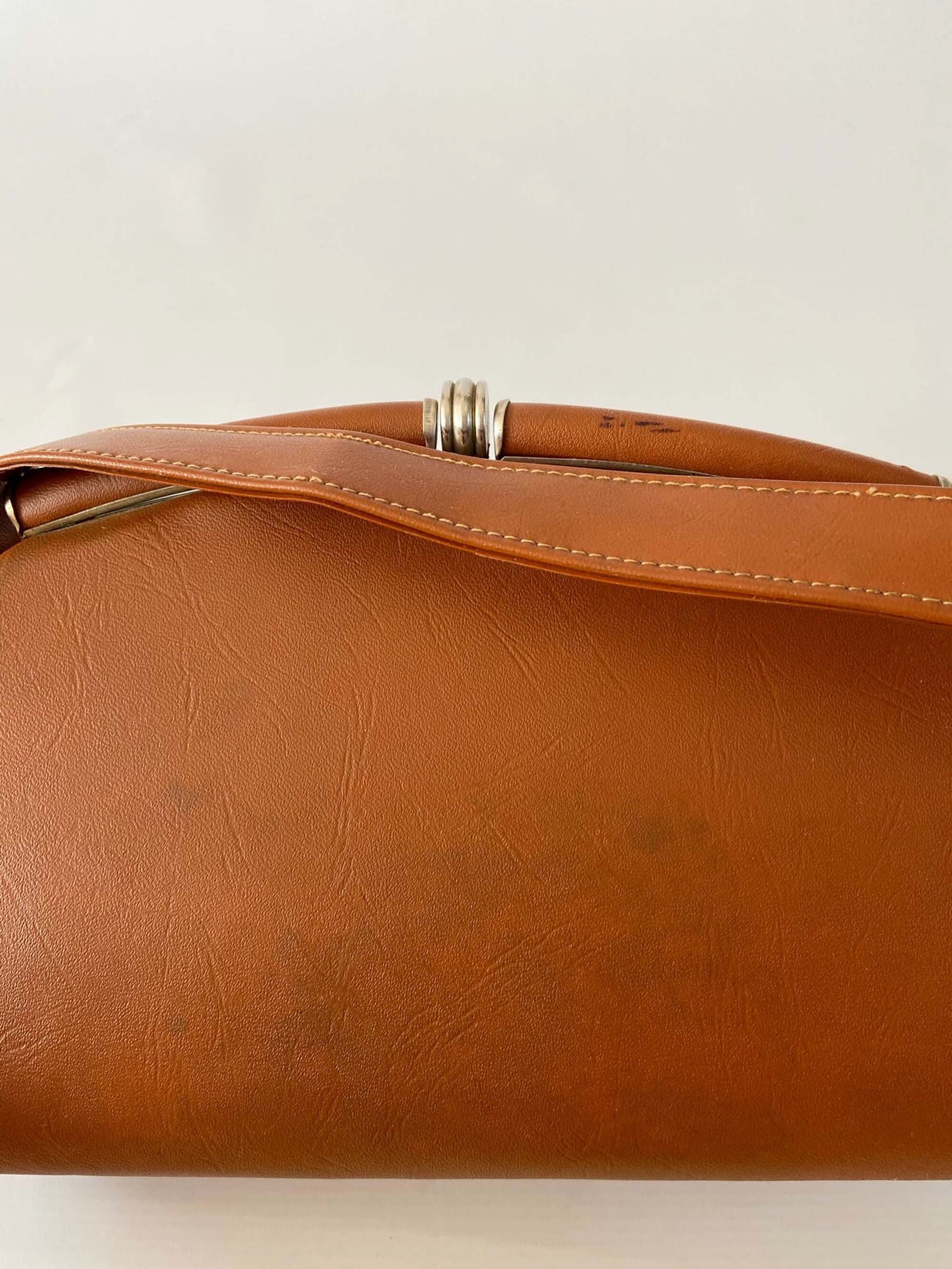 Authentic vintage faux leather 1950s handbag shoulder bag | Etsy