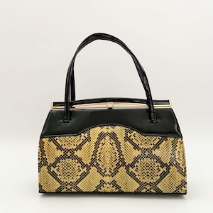 Vintage Handtasche Vintage Kunstleder, Vintage Tasche, Vintage Abendtasche, 50er Jahre Geldbörse, Vintage Abendtasche