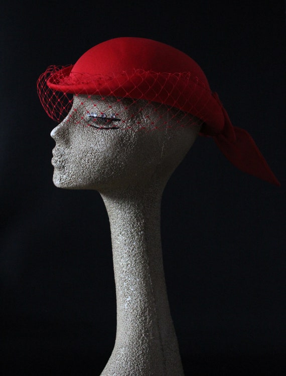 Vintage formal hat, burlesque hat, races hat, wed… - image 3