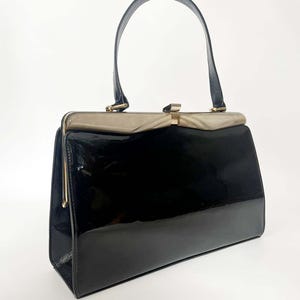 Vintage Echtleder Handtasche, Vintage Tasche, Vintage 50er Geldbörse, 1950er Vintage, Vintage Geldbörse, klassische Abendtasche