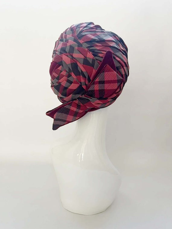 Authentic vintage classic hat, turban hat,mother … - image 3
