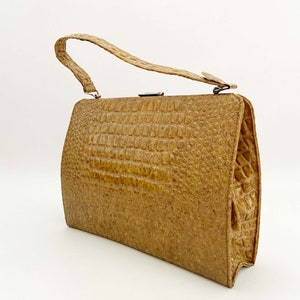 Vintage Kunstleder Handtasche, Vintage Tasche, Vintage 50er Jahre Geldbörse, 1950er Vintage, Vintage Geldbörse, klassische Abendtasche