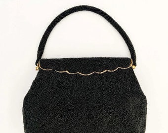 Vintage handbag, vintage bag, vintage 50s purse, 1950s classic, 1950s vintage, vintage purse, classic evening bag,evening handbag, black bag