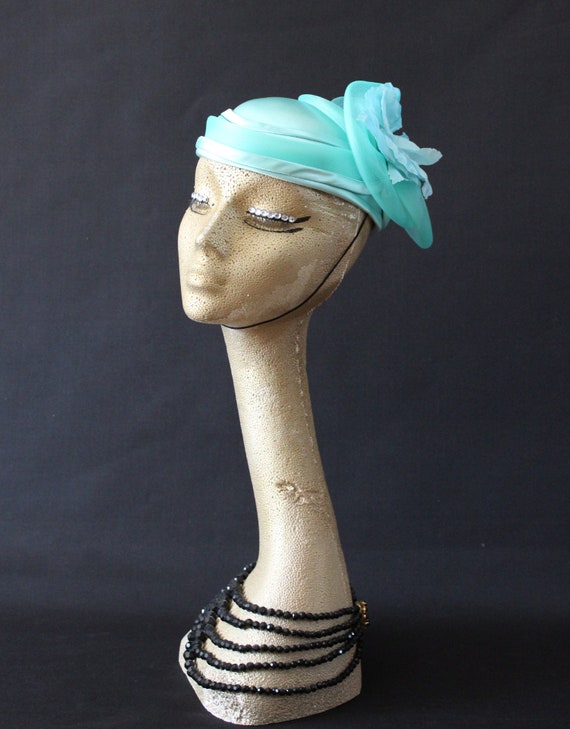 Vintage formal hat, burlesque hat, races hat, wed… - image 2