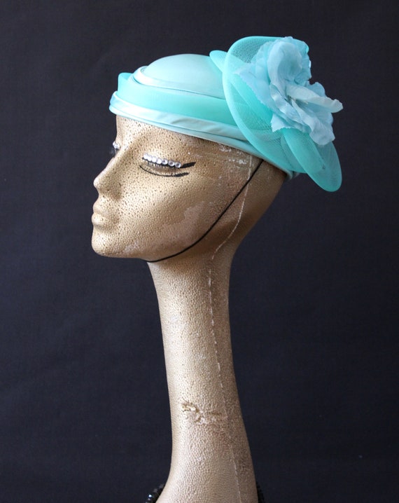 Vintage formal hat, burlesque hat, races hat, wed… - image 1