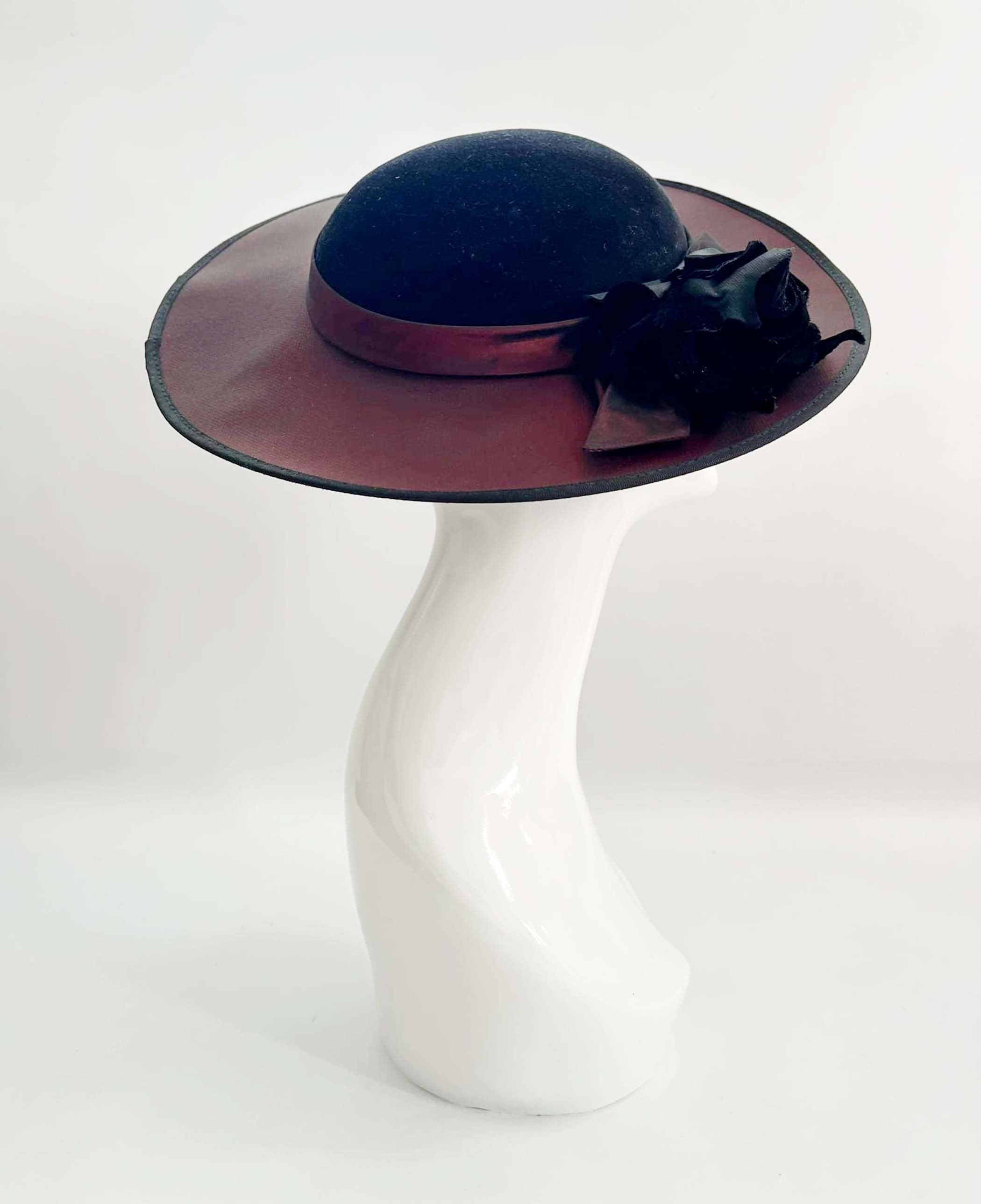 Vintage Formal Hat Black Hat Races Hat Wedding Hat Ascot - Etsy