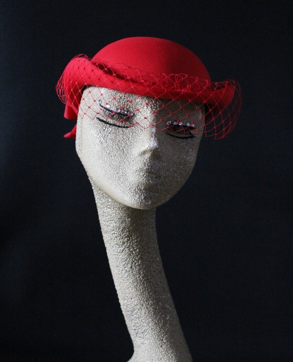 Vintage formal hat, burlesque hat, races hat, wed… - image 2
