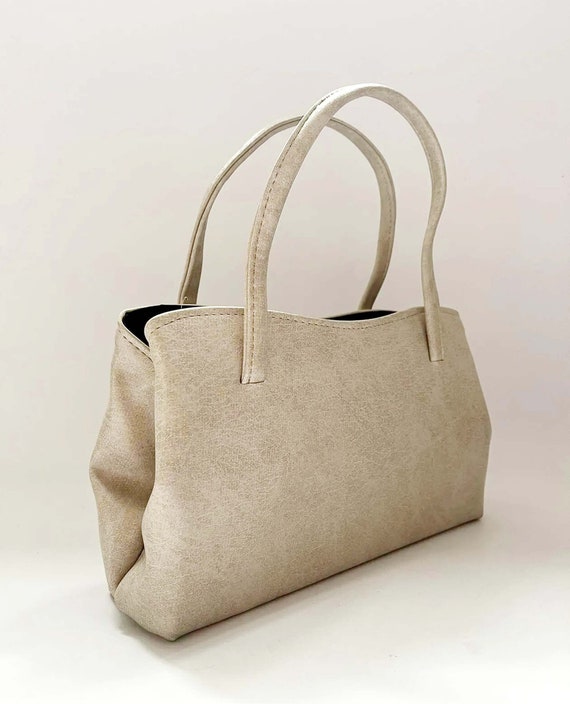 Sac à main vintage en cuir verni, sac vintage, sac à main vintage