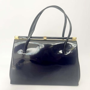 Vintage Handtasche Vintage Kunstleder, Vintage Tasche, Vintage Abendtasche, 50er Jahre Geldbörse, Vintage Abendtasche
