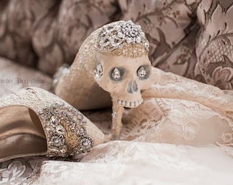 Skull Bridal "Holy Matrimony" Pumps