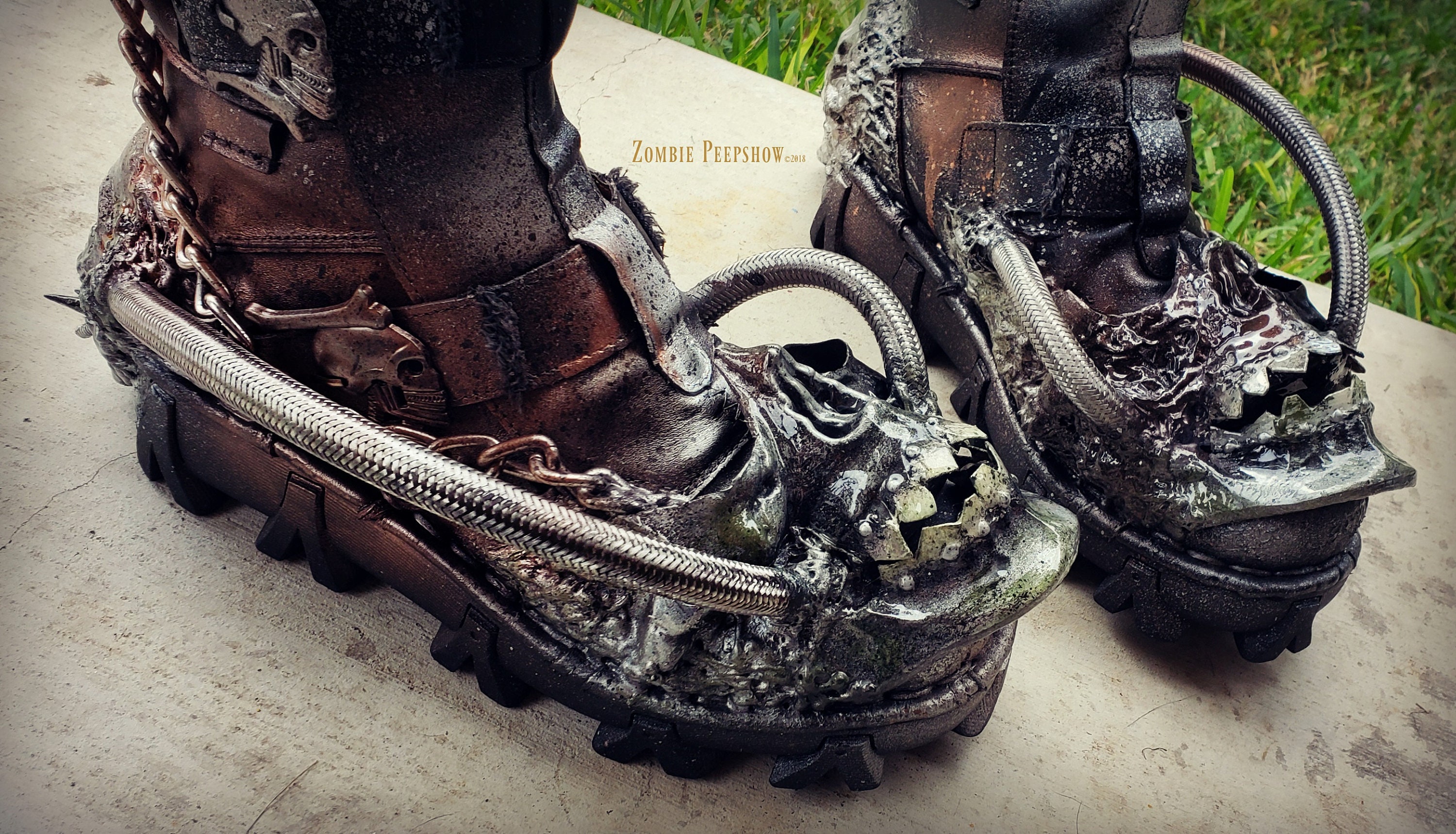 New Arrivals Stake Zombie Boots +8cm – Stake