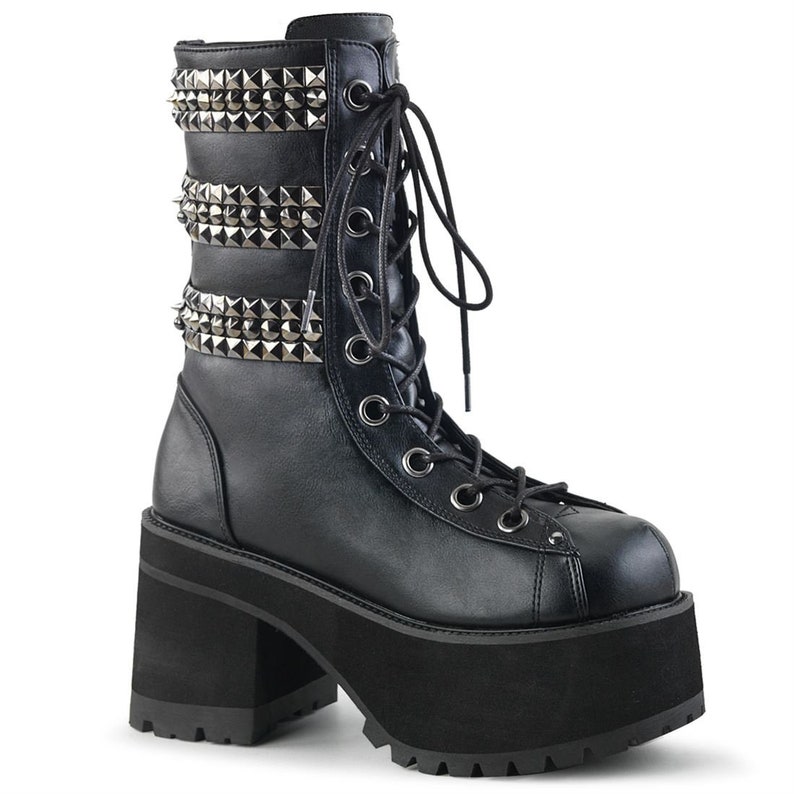 platform boots with spikes