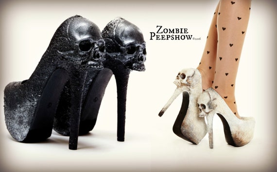 Skull purgatory Heels | Etsy