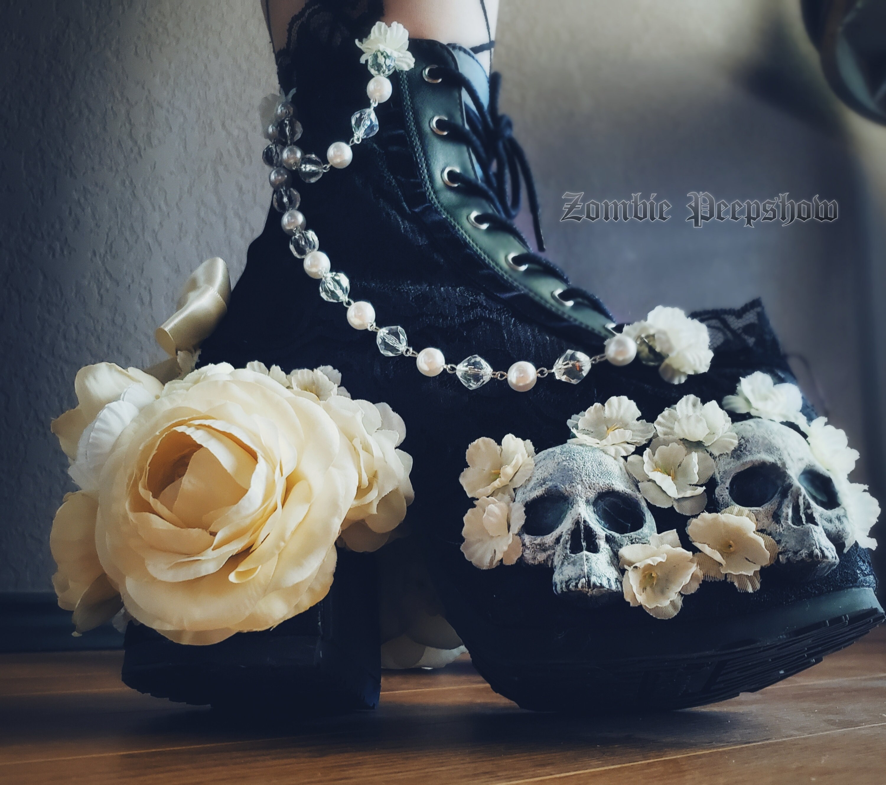 cheap skull boots