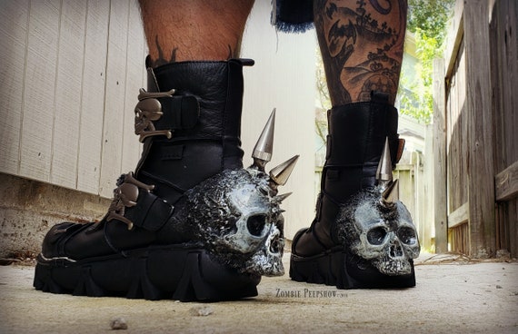 cheap skull boots