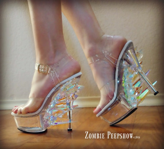 crystal heels