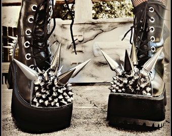 spiked platform shoes