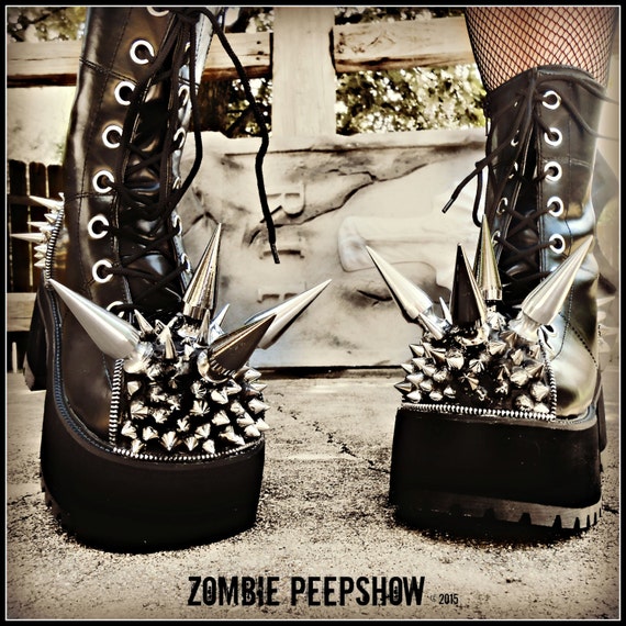 platform shoes with spikes