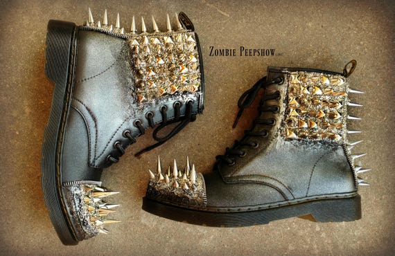 studded spike boots