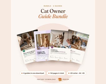 Cat Owner Bundle: Kitten Care, Behavior, Enrichment, Senior Guide (Digital Download)