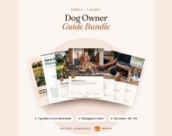 Dog Owner Bundle: New Puppy, Training, First Aid, Anxiety, Senior Care (Digital Download)