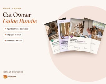 Cat Owner Bundle: Kitten Care, Behavior, Enrichment, Senior Guide (Digital Download)