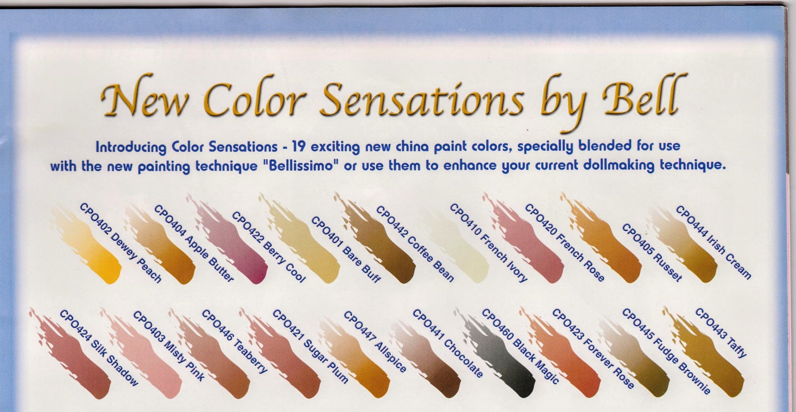 China paints Bell china paints in 38 different colors Color Etsy