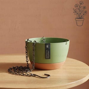 Bowl Wall Hanging Planter Indoor Flower Pot Plant Holder Hanging Basket Unique Planter Ceramic Plant Hangers Indoor Stand Holder Wal Planter