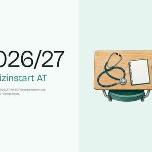 Medicinsk inlärningskalender 2026/27 som PDF med 53 veckovisa ämnen och AI-inlärningsuppgifter