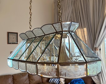 Frederick Raymond style mid 20th century Hollywood Regency inspired chandelier