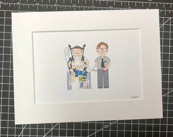 Office Space A5 print - Tom & Milton