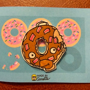 Donut Kopf Homer Simpson Ahorn und Speck Acryl Pin