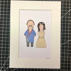 Parks & Rec A5 print - Ron and Tammy 2