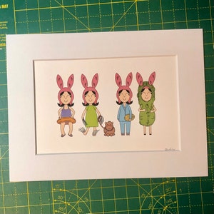 Bob’s Burgers Summer Louise A5 framed print