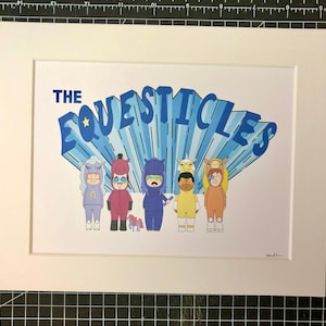 Bob’s Burgers The Equestranauts Equesticles 10 x 8 framed print