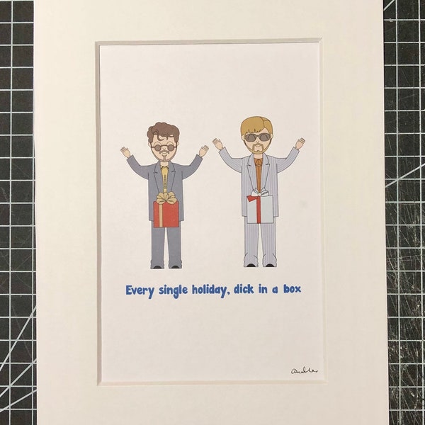 SNL - Dick in a box A5 print