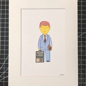 Lionel Hutz - He’s taking another puff Simpsons A5 framed print