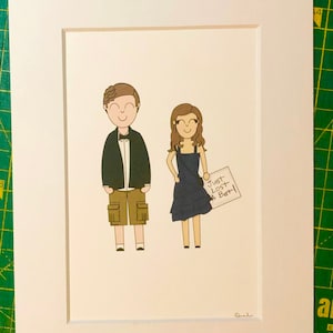 Brooklyn 99 A5 print - Jake & Amy