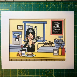 Bob’s Burgers Breakfast at Bobby’s 10 x 8 framed print