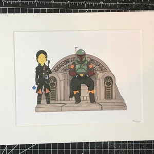 The Book Of Boba Fett  Boba Fett & Fennec Shand prints