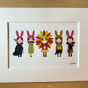 Bob’s Burgers  Imagination Louise A5 framed print