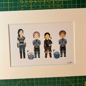 The Mandalorian - The Badass women of the Mandalorian A5 print