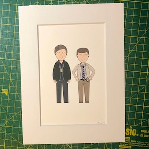 Brooklyn 99 A5 print - Jake & Charles